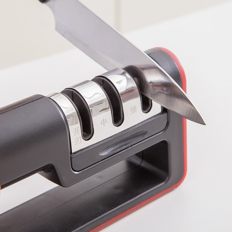 Professional Knife Sharpener - 3-Stage Diamond Sharpener for Perfect Sharpness