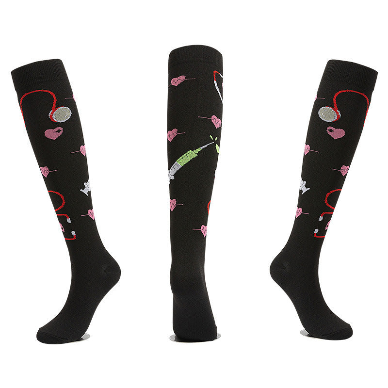 Support Socks Elastic Compression Design