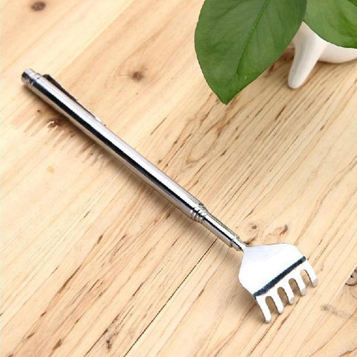 Telescopic Back Scratcher - Portable and Adjustable in Stainless Steel