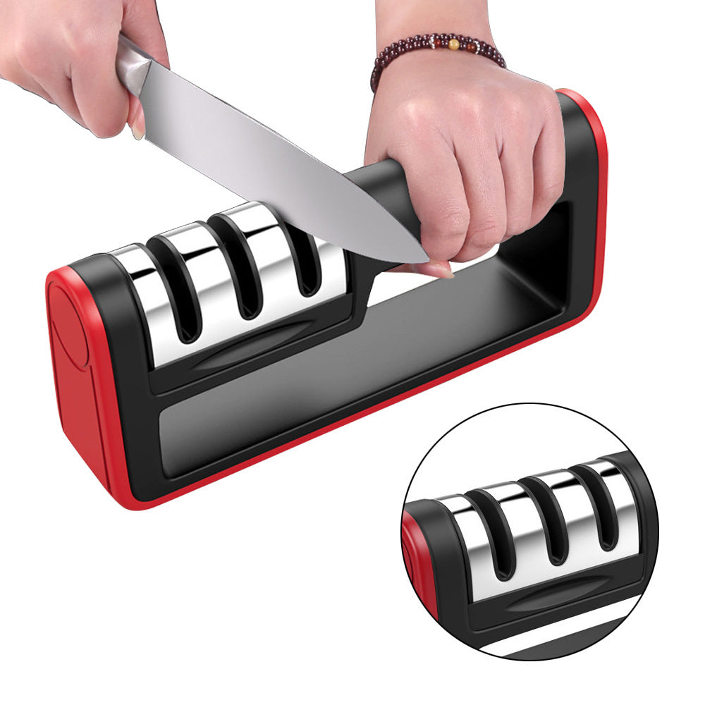 Professional Knife Sharpener - 3-Stage Diamond Sharpener for Perfect Sharpness