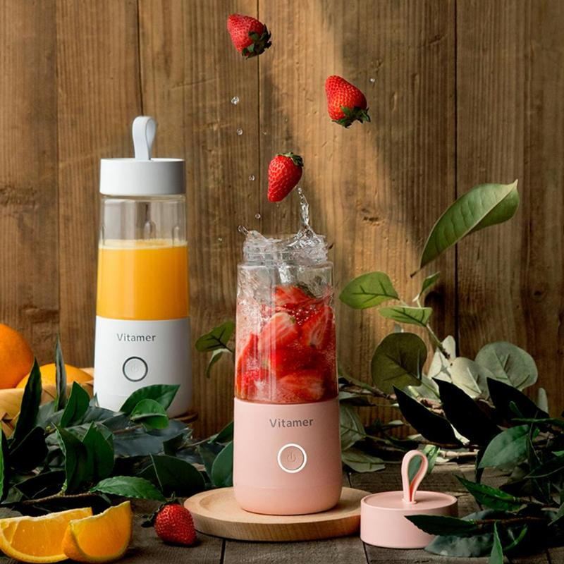 Portable Blender - USB Rechargeable Smoothie Mixer for Home &amp; Travel