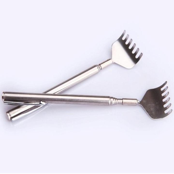 Telescopic Back Scratcher - Portable and Adjustable in Stainless Steel