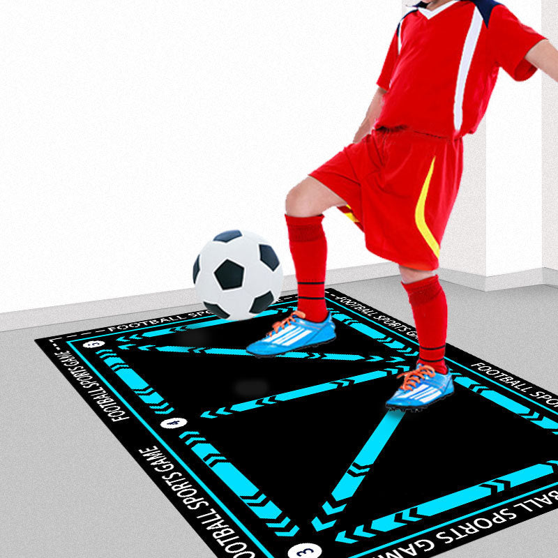 Non-Slip Football Practice Floor Mat - Geometric Patterns