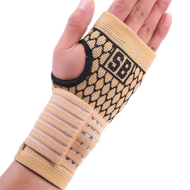 Jacquard knit wrist protection