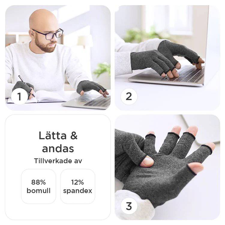 Health Promotion Half Finger Gloves - Pain Relief and Joint Support